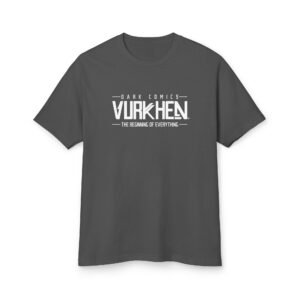 unisex-garment-dyed-heavyweight-cotton-tee-faded-black-front-6a66c21e50f12.jpg VURKHEN Logo Heavyweight Tee — First Edition